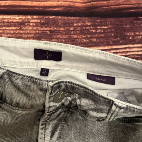 Women’s NYDJ Grey Knit Ankle Jegging Size 12 - Picture 3 of 5